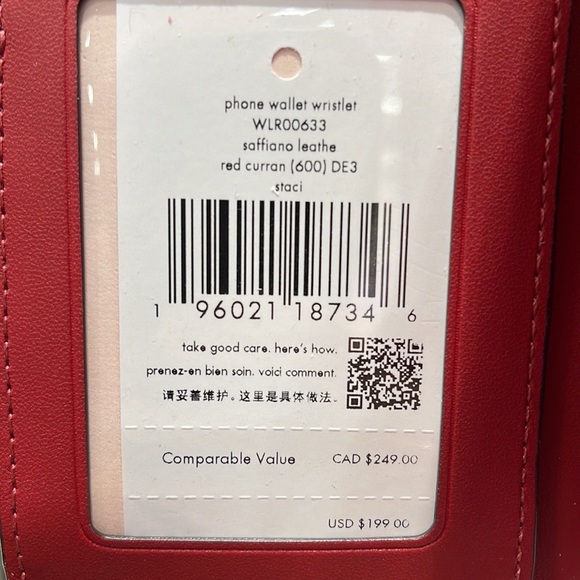 Kate Spade Staci Phone Wallet Wristlet 
Red Currant - Picture 7 of 16